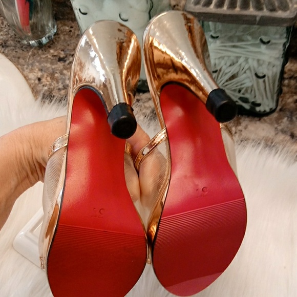 ZARA BASIC GOLD SANDALS W/RHINESTONES 37EU/US 7 - Picture 6 of 6